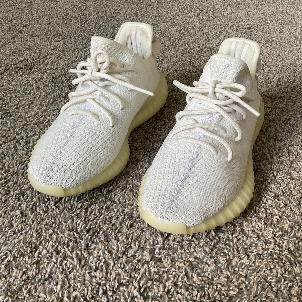 Adidas Yeezy Boost 350 V2 Cream White Sneakers Mens Size 7 Primeknit Shoes